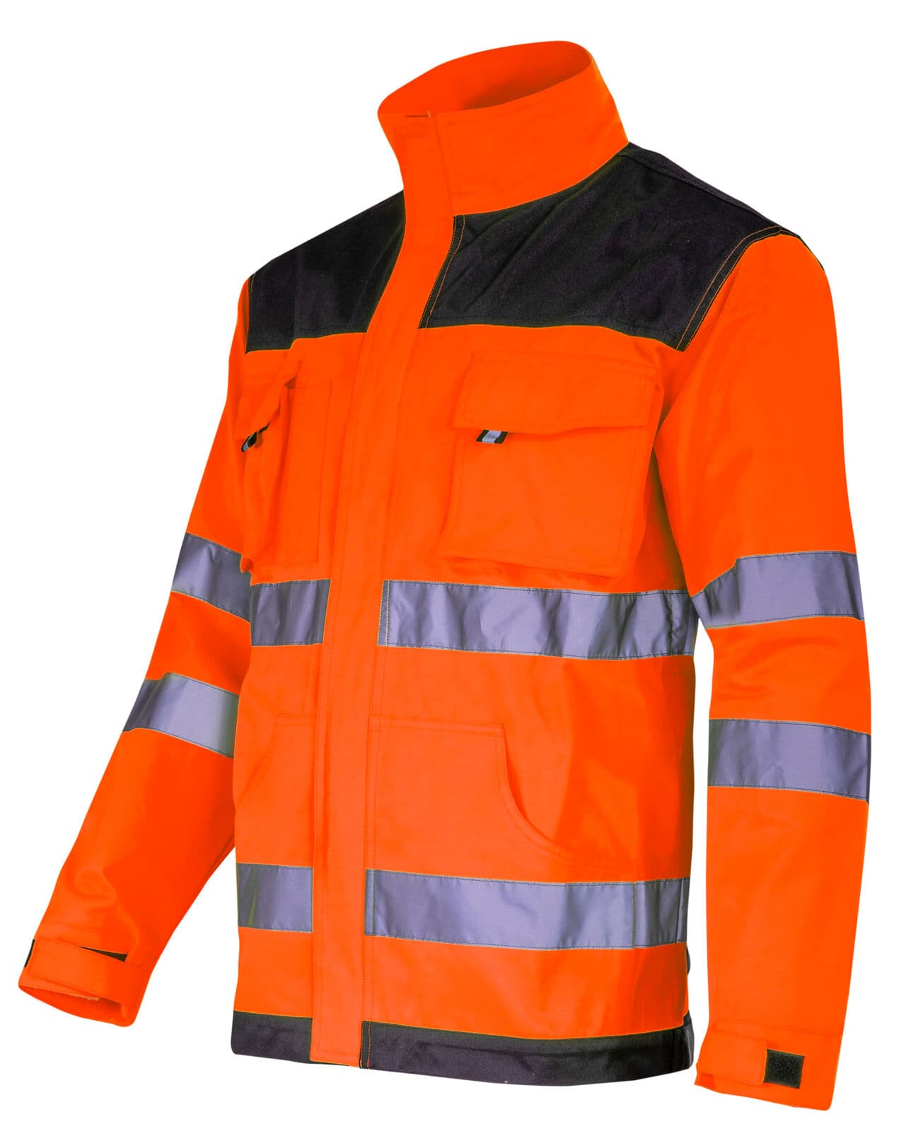 Delovna bluza Lahti Pro, črno-oranžna, velikost M