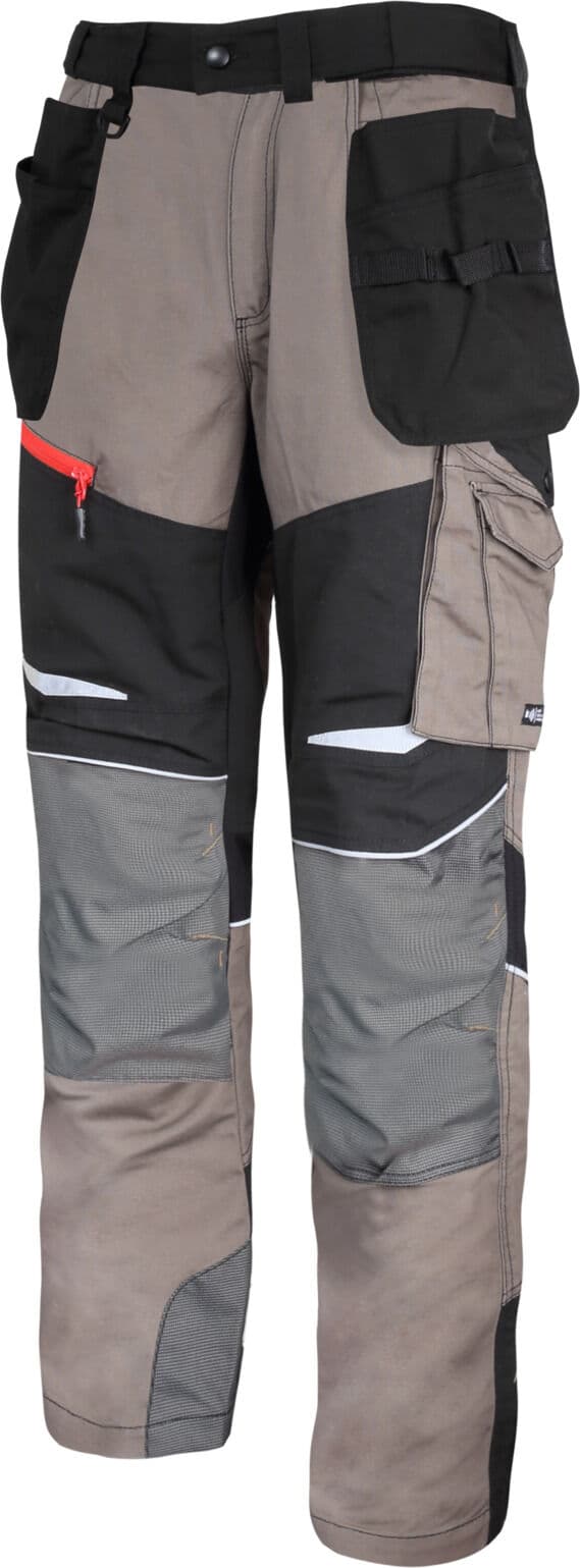 Delovne hlače Lahti Pro khaki-črne z razteglj., 2XL