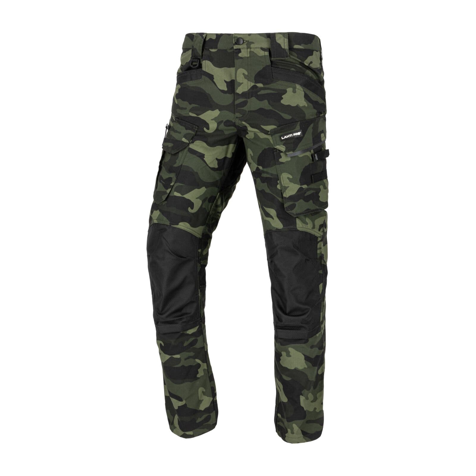 Boja. Lahti Pro, cargo hlače, vzor. zelena, 3XL
