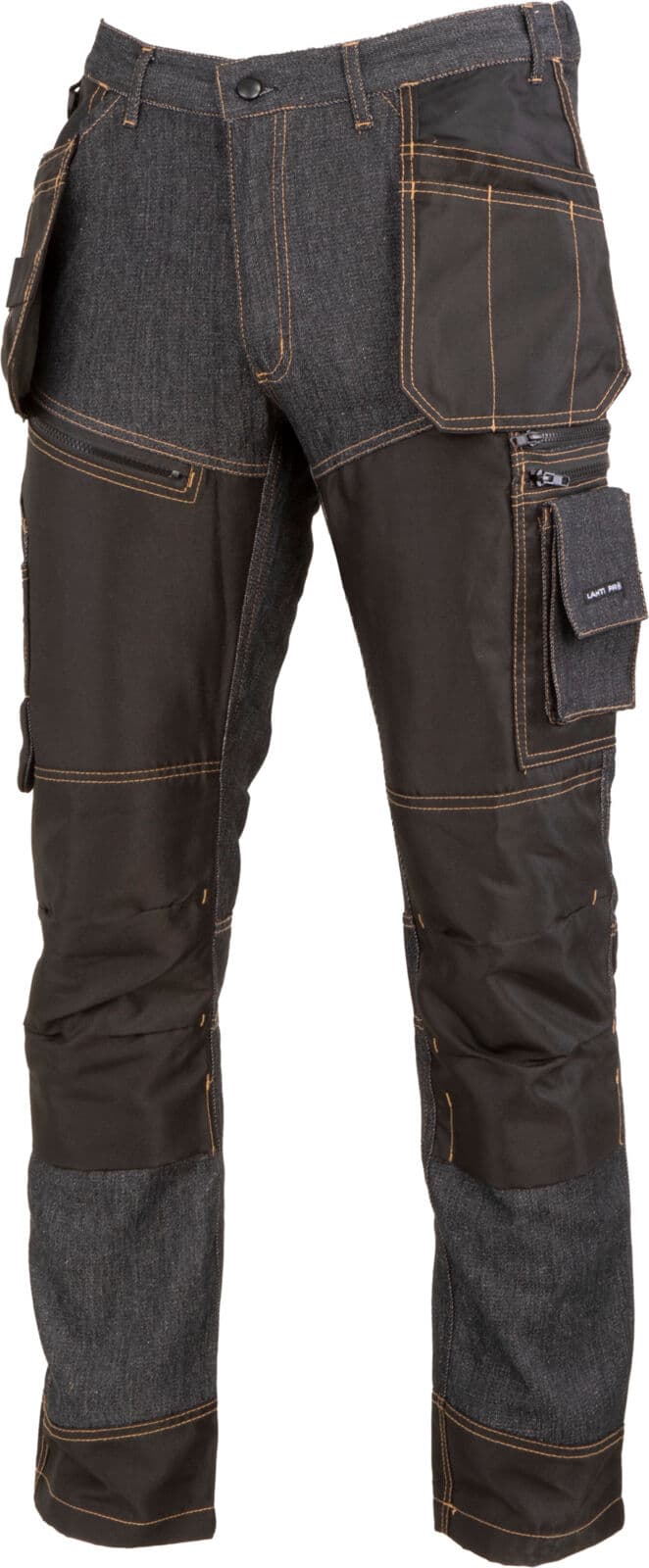 Črne jeans delovne hlače z ojačitvami, vel. XL, Lahti Pro