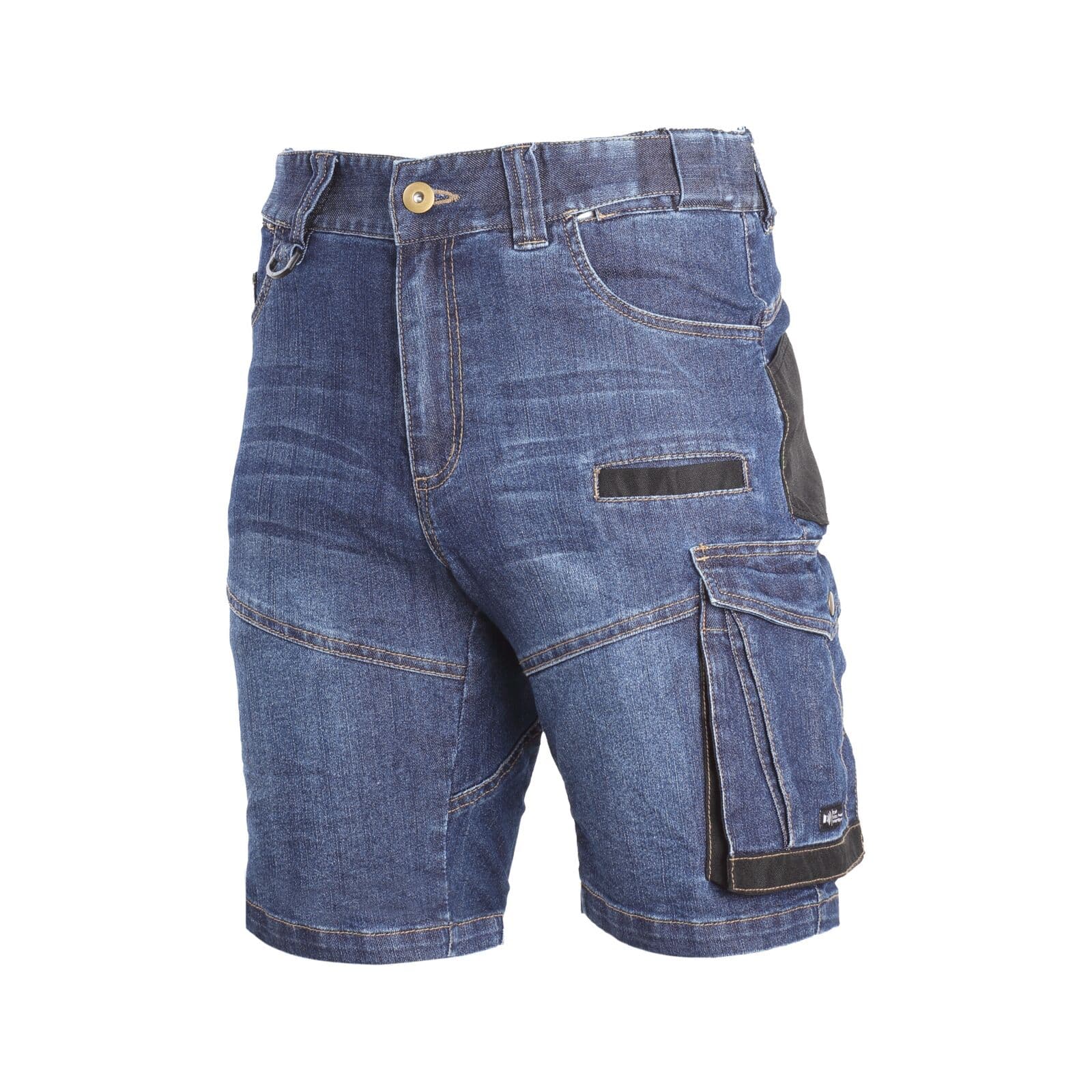 Moške kratke delovne hlače Lahti Pro Jeans Stretch, modre, vel. L
