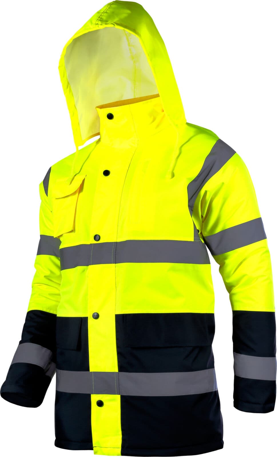 Ociepljena varnostna jakna Lahti Pro, rumena, XL