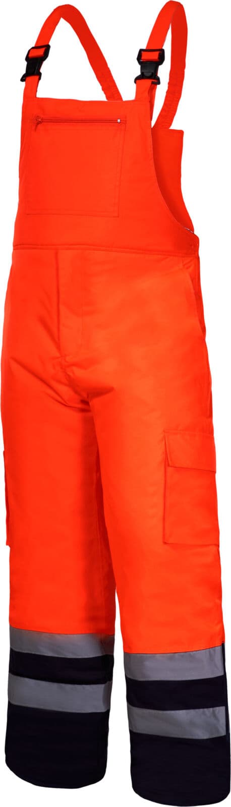 Lahti Pro Hi-Vis Ocieplane Bib Overalls, oranžne, 2XL