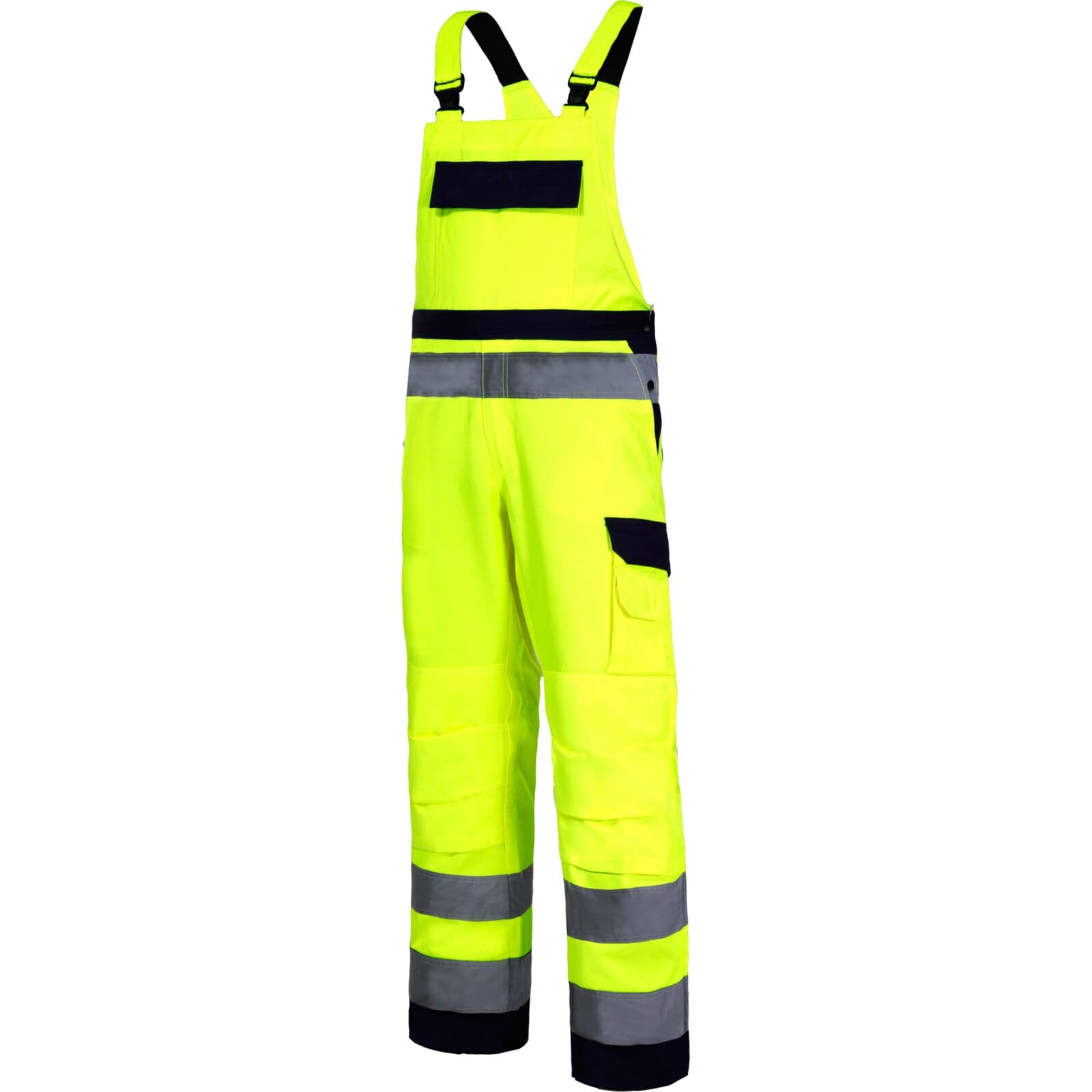Lahti Pro Premium delovne hlače z visokim pasom, rumene, vel. 2XL