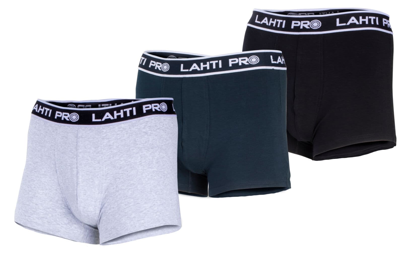 Lahti Pro moške boksarice, 3 pari, M, črna/siva/modra