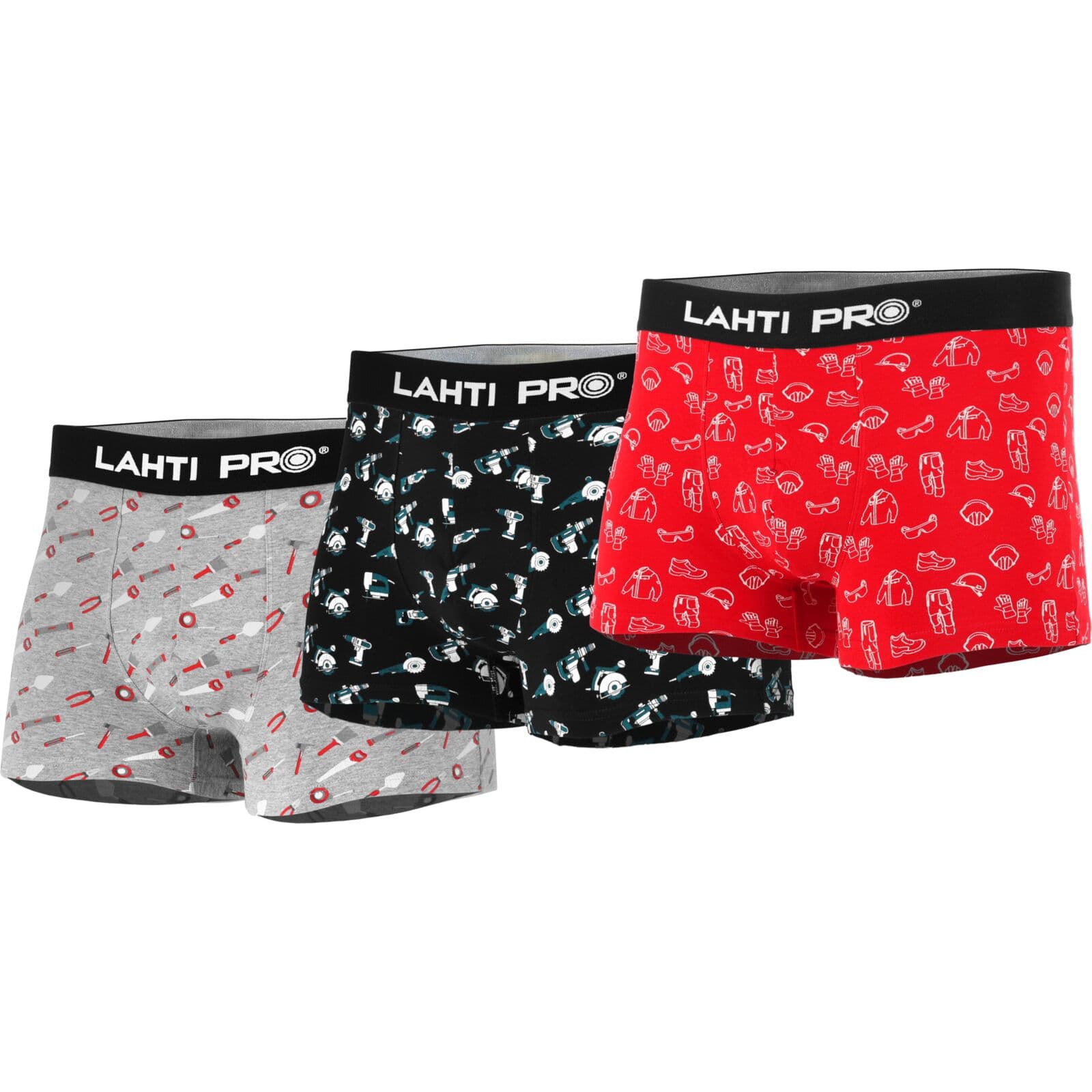 Lahti Pro moške boksarice z vzorcem (3 pari), vel. 3XL