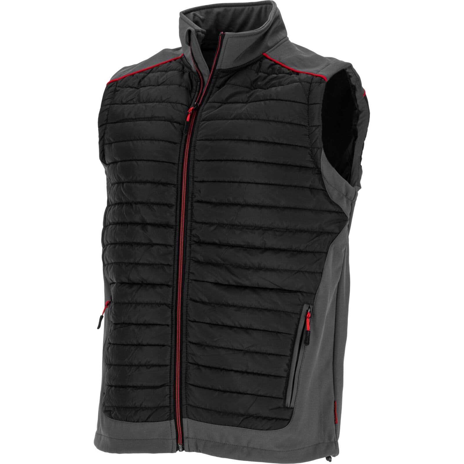 Lahti Pro Oblačen brezrokavnik, črno-sivo-rdeč, vel. 2XL