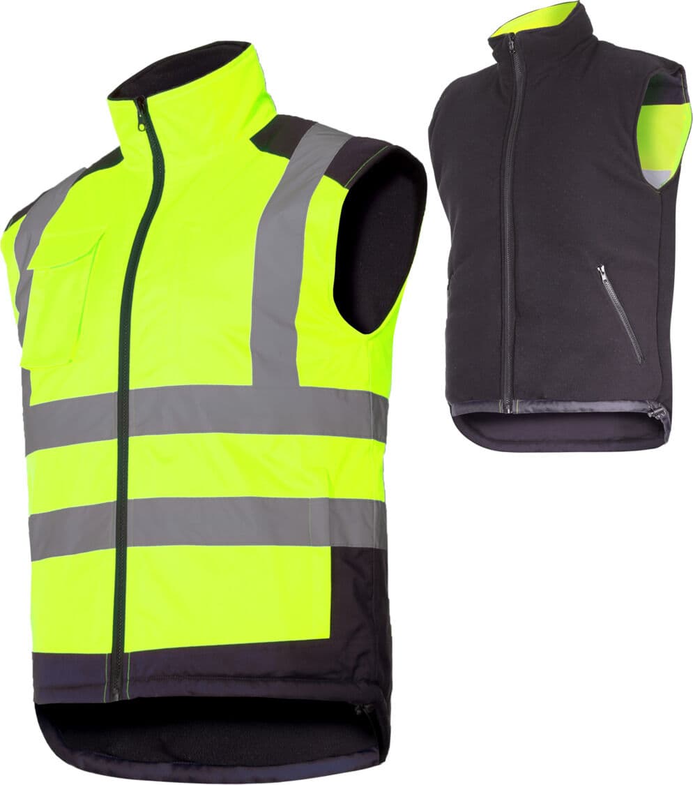 Dvostranska delovna jakna Lahti Pro, rumena, XL
