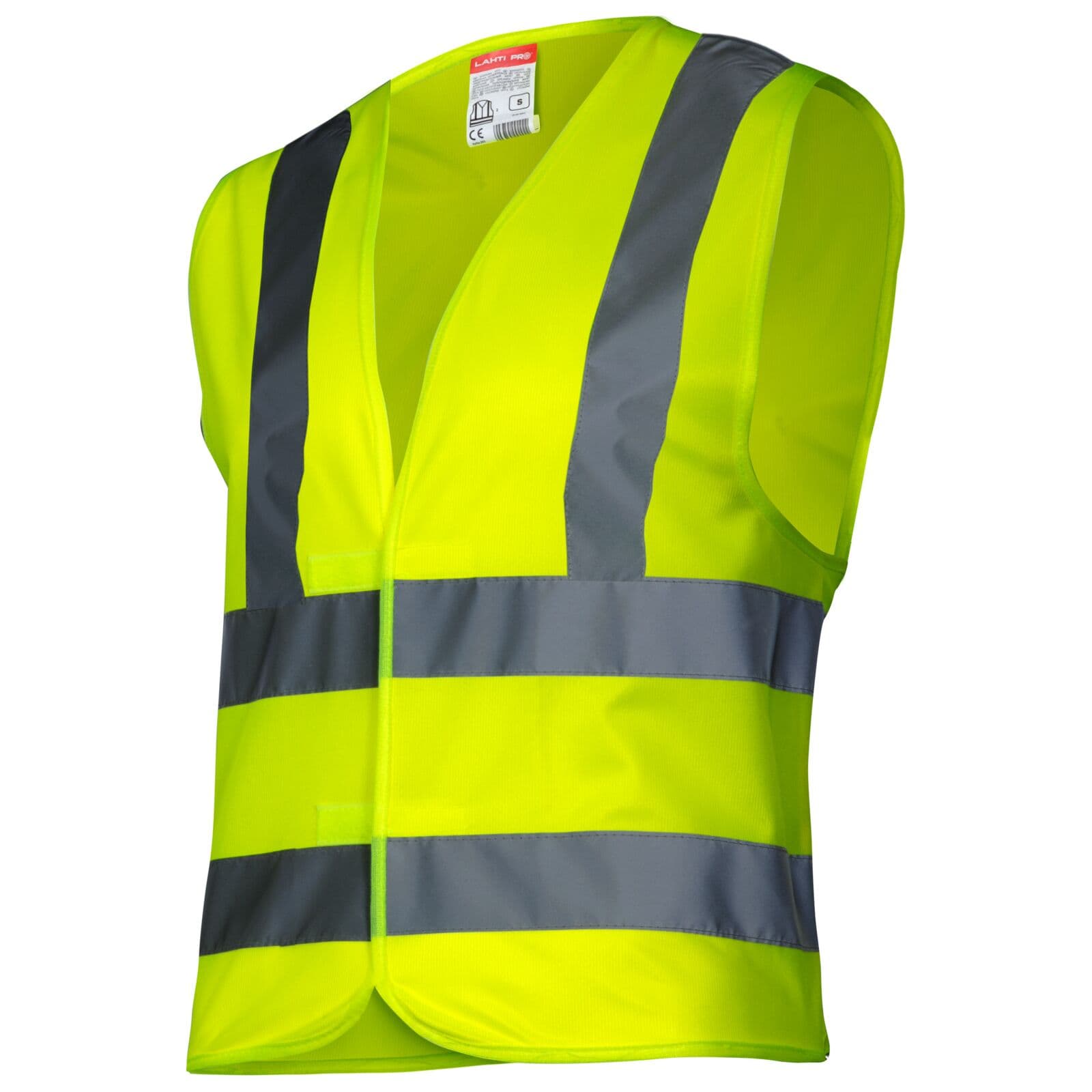 Lahti Pro Varnostna jakna/brezrokavnik, 4 pasovi, rumena, 3XL