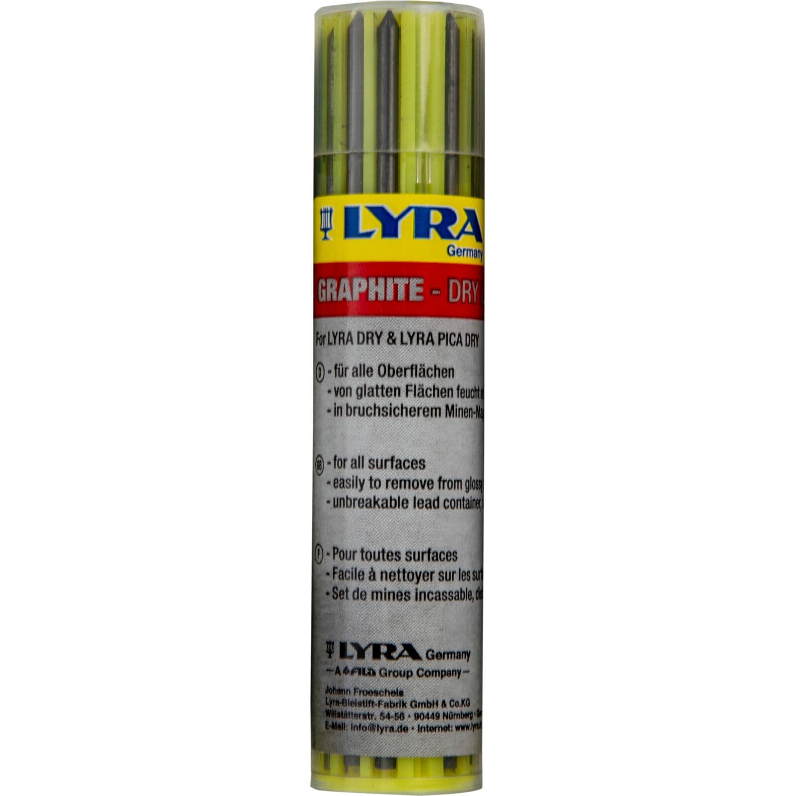 Zamenljivi grafitni vložki 2.8 mm Lyra Dry (12 kosov)