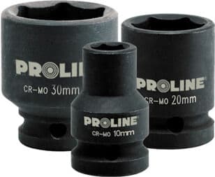 Udarno nasadni ključ Proline, 6-kotni, Cr-Mo, 1/2", 10 mm