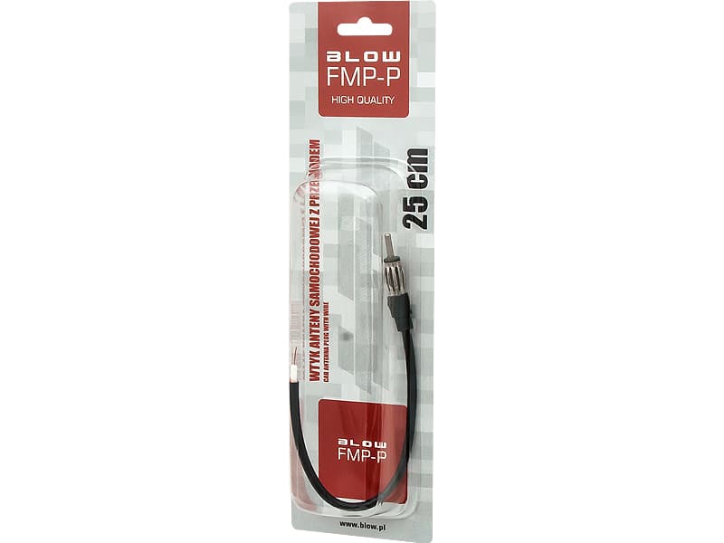 Blow Antenski vtič za avto z 25 cm kablom, črn