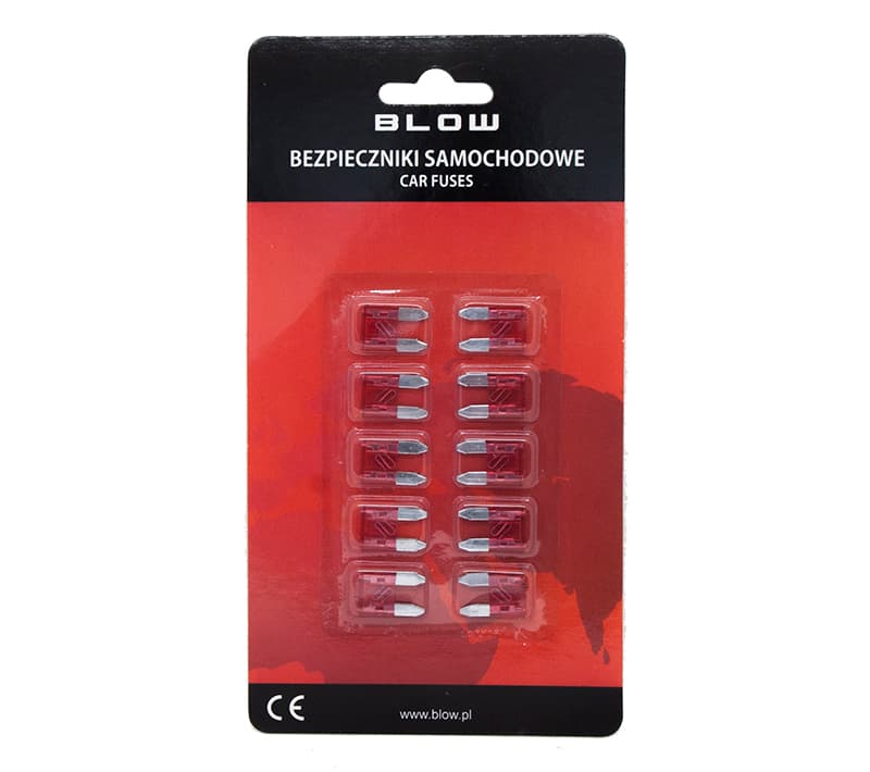 Blow Mini Avtomobilski Varovalka 10A – 10 kosov