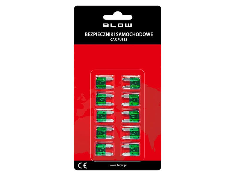 Blow Mini Avtomobilski Varovalka 30A – 10 kosov