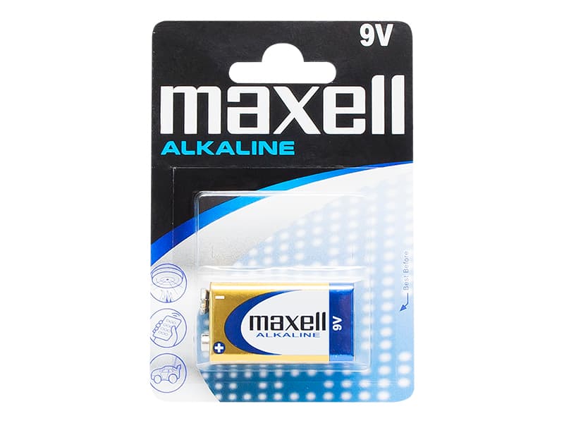 Baterija alkalna 9V 6LR61 Maxell
