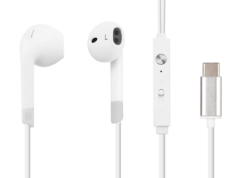 Žične slušalke Blow b-17 USB-C, bele