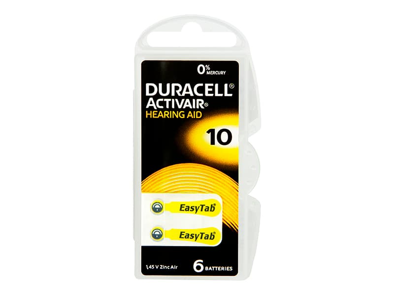 Duracell DA-10 baterije za slušne aparate (6 kos)