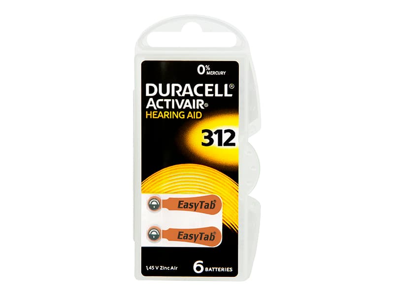 Duracell DA-312 baterije za slušne aparate (6 kos)