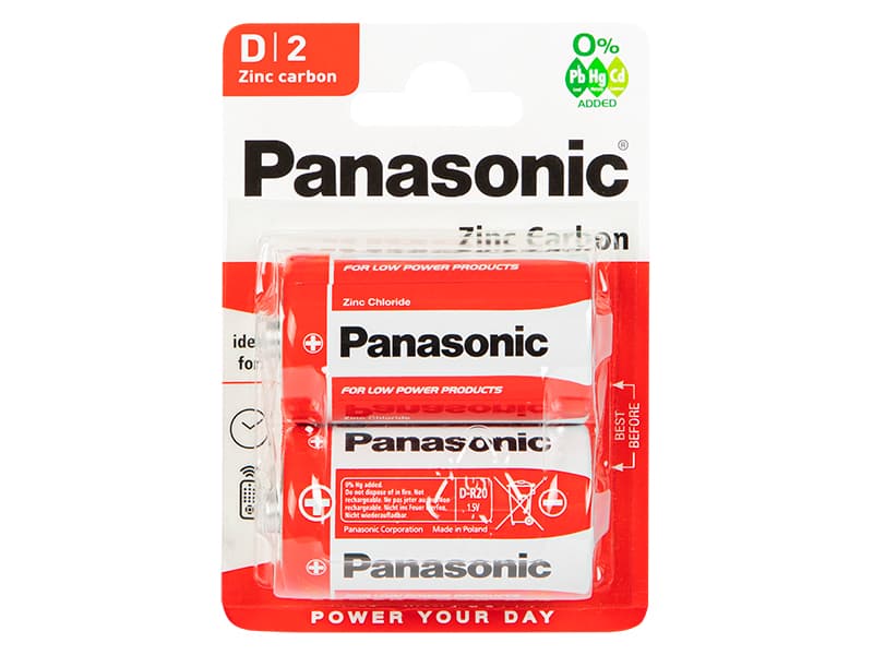 Baterija Panasonic Special R20 (D) 1,5V - 2 kos