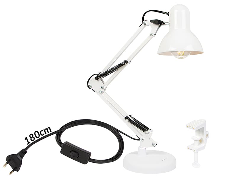 Blow LB-22 Kreislarska LED namizna svetilka 2v1, E27, bela