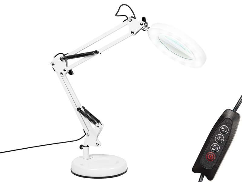 Blow LB-23 LED namizna svetilka z lupo, bela
