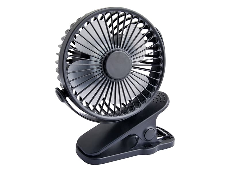 Namizni ventilator BLOW s sponko 10cm, USB + baterija