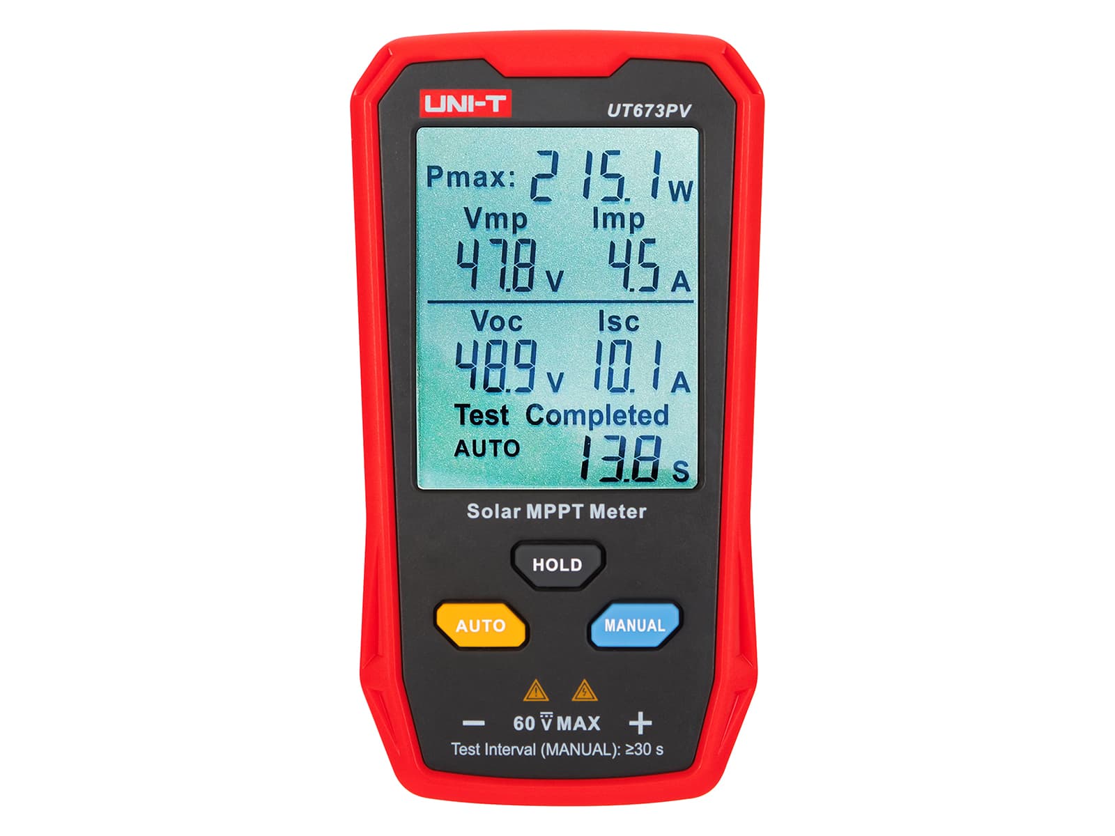 Tester moči sončnih panelov UNI-T UT673PV, Blow