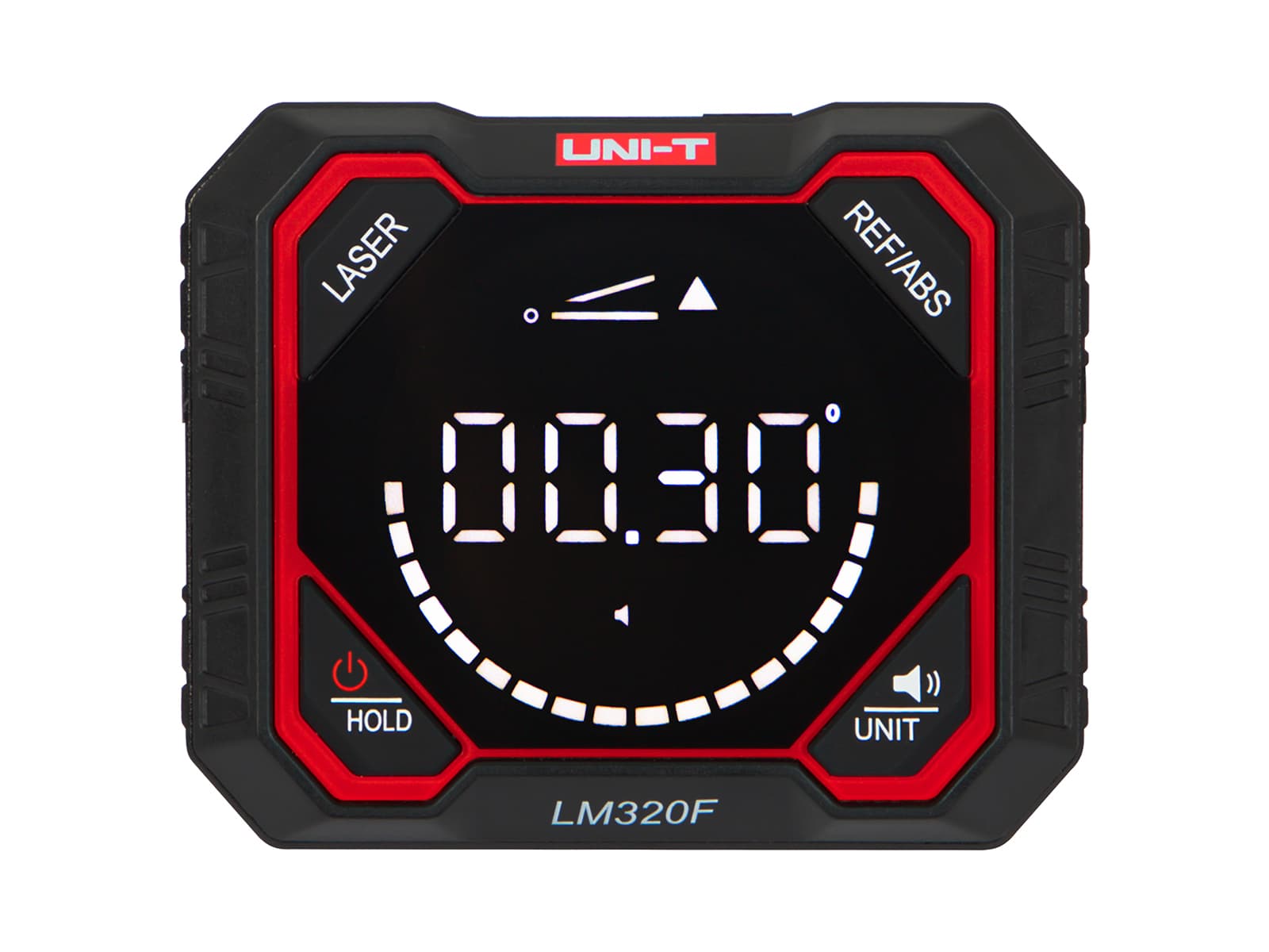 Uni-T LM320F kotomer z libelo in laserjem, 0.05° natančnost