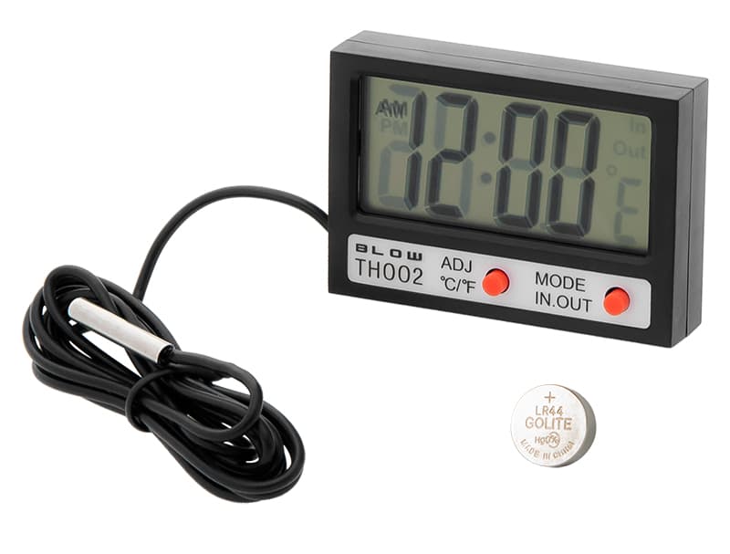Stenski termometer in ura Blow LCD TH002