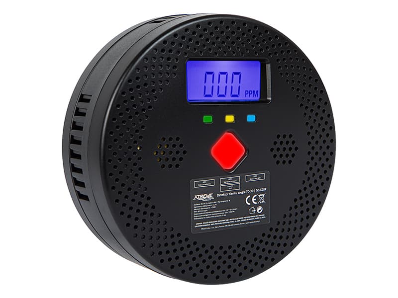 Detektor CO plina z WiFi in TUYA Blow TC30, črn