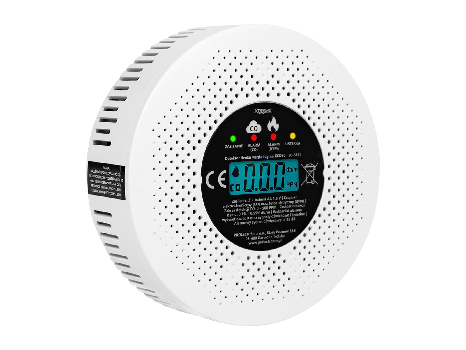 Blow 50-637# Detektor CO in dima XCD30 LCD, 3xAA
