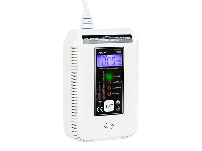 Detektor plina Blow TGC30 WiFi Tuya, CO, 230V, črn