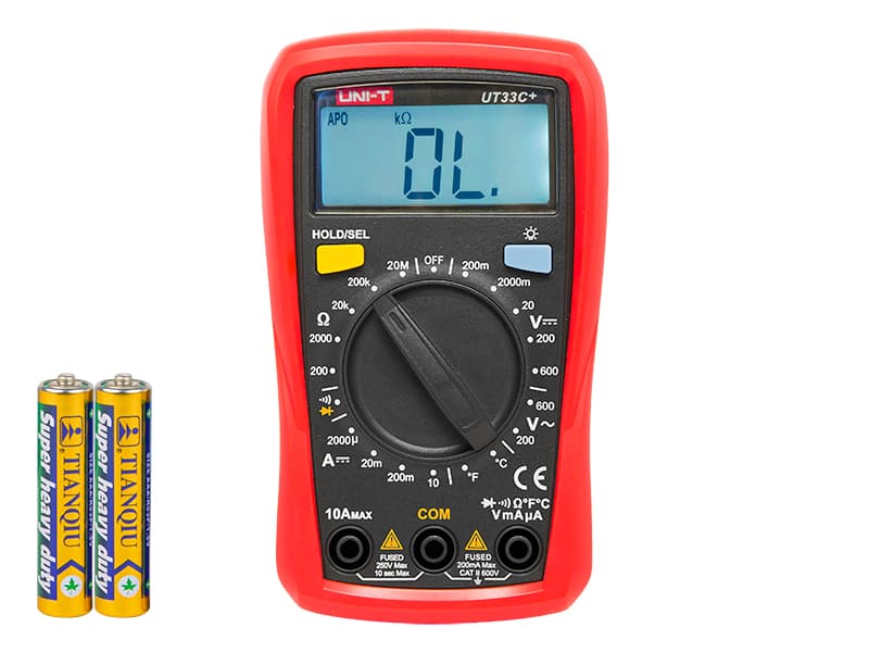 Blow UT33C+ Uni-t: Digitalni multimeter z LCD in temperaturo