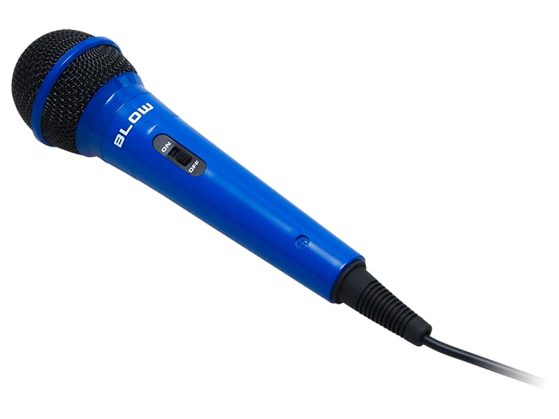 Mikrofon Blow PRM202, dinamični, 3m kabel, modri