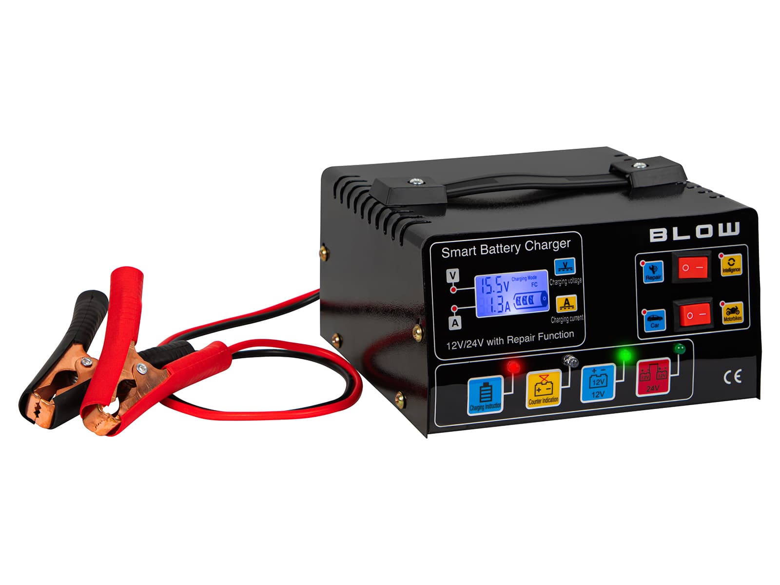 Avtomatski polnilnik akumulatorjev Blow 12V/24V zregeneracijo