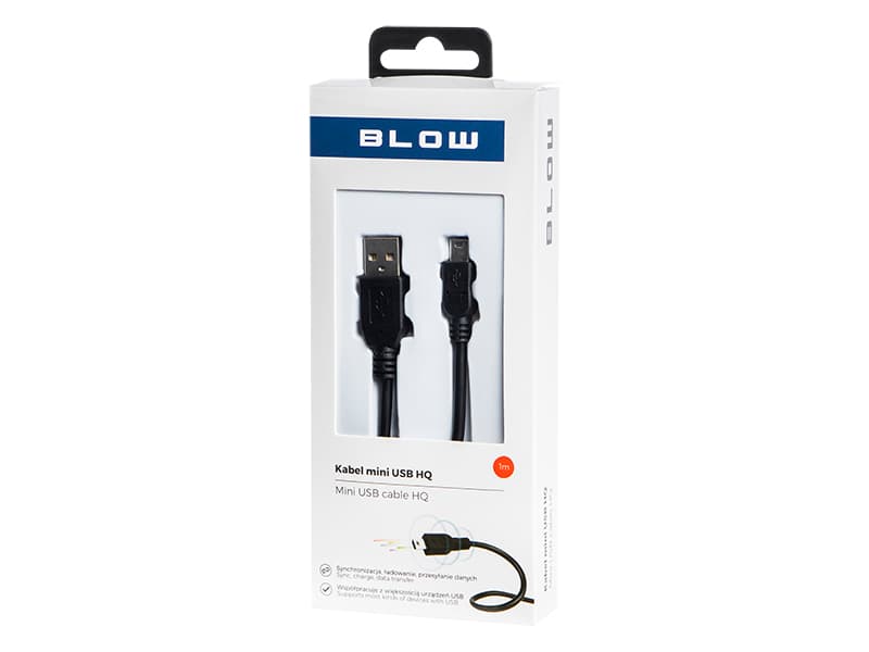 Blow USB A - Mini B kabel 1m