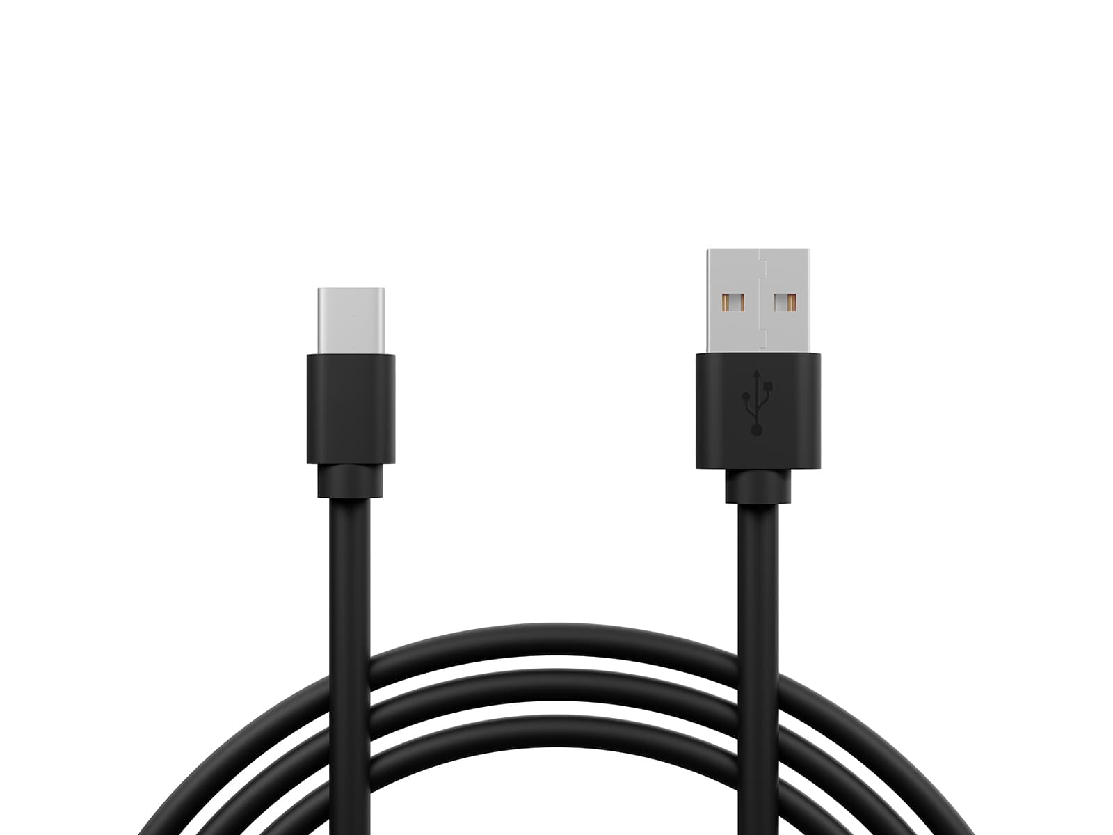 Povezovalni kabel USB-A na USB-C, 0,8 m, črn, BLOW