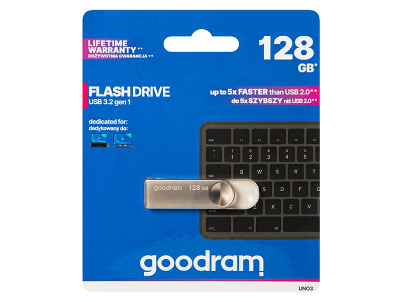 USB ključ GOODRAM 128 GB USB 3.2 Gen 1, kovinski