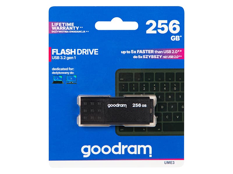 USB ključek GOODRAM UME3 256GB USB 3.0, s pokrovčkom