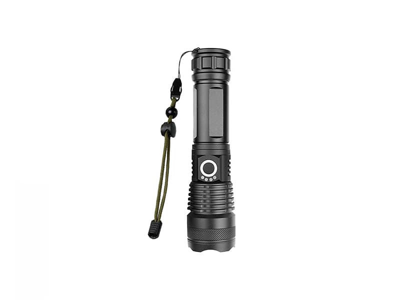 Blow Taktična LED svetilka 2700lm, polnilna, USB-C, črna