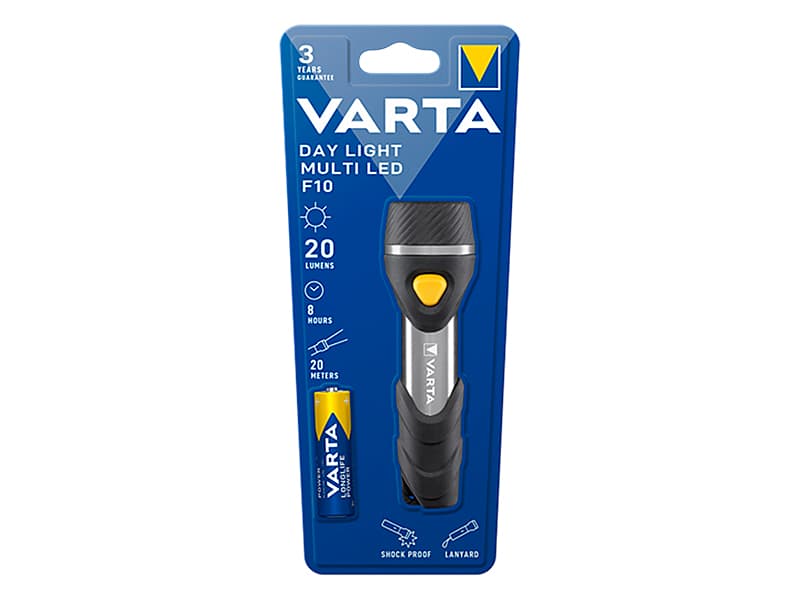 Ročna svetilka Varta F10 Day Light Multi LED