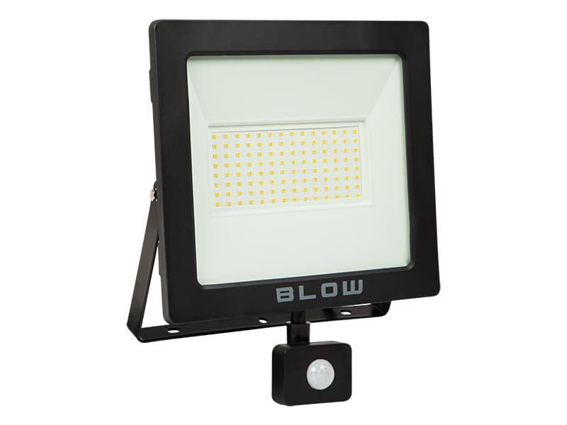 LED reflektor Blow 100W s PIR senzorjem, hladno bela IP65