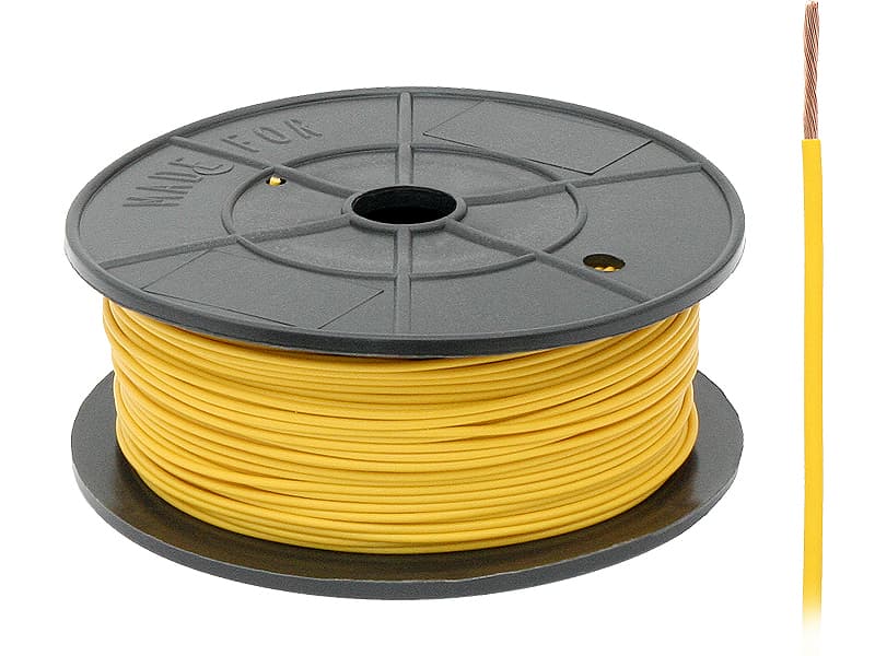 Blow FLRY-A 0.22 mm² kabel, rumena, 100m