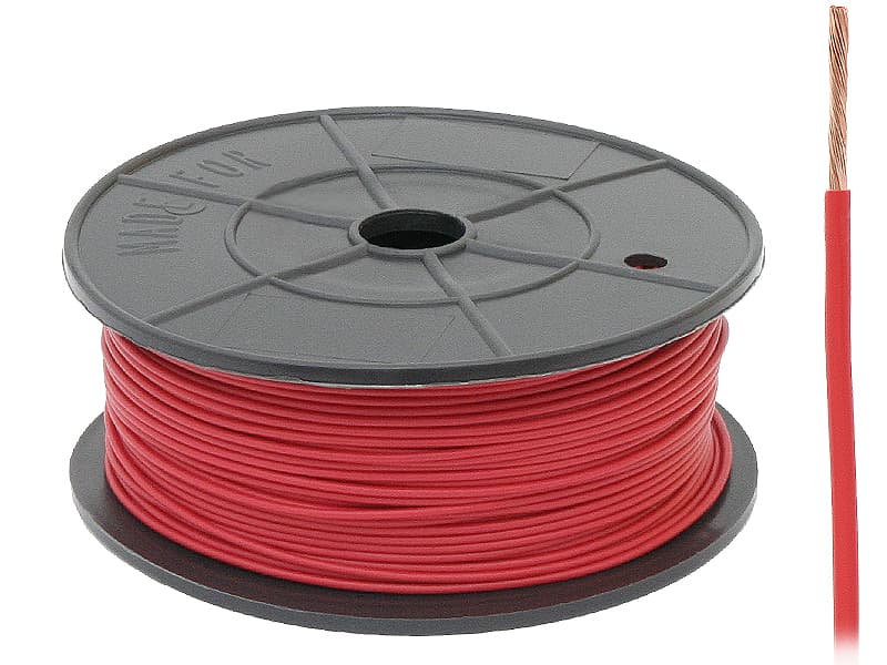 Blow FLRY-A 0.22 mm² kabel, rdeč, 100m