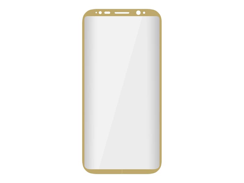Kaljeno steklo Blow 3D, Samsung S8 Plus, zlato, ukrivljeno
