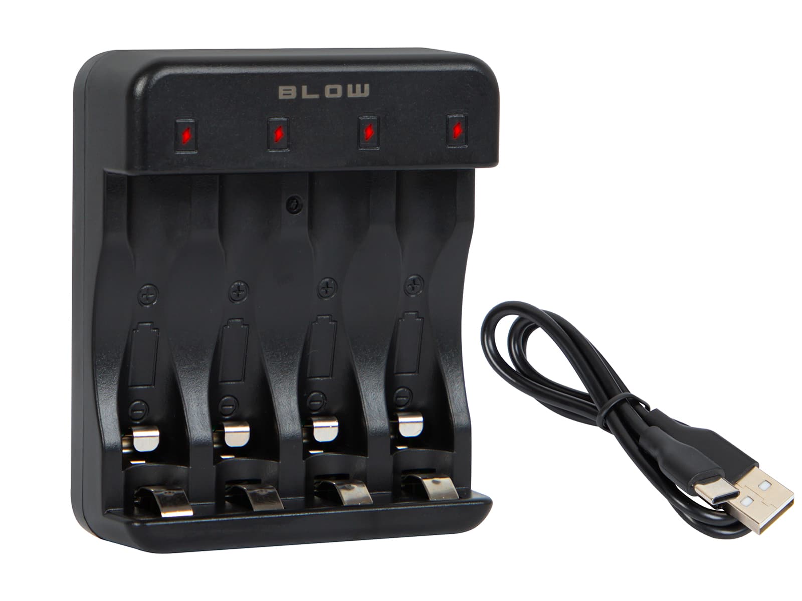 BLOW USB polnilnik XN-108 AA/AAA z LED indikatorjem