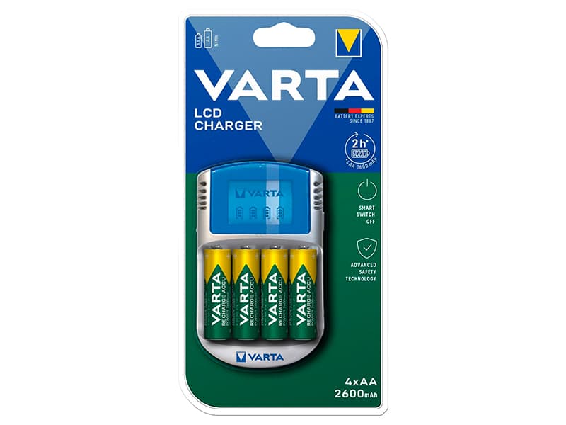 Polnilnik Blow LCD za 4x AA 2600mAh Varta baterije