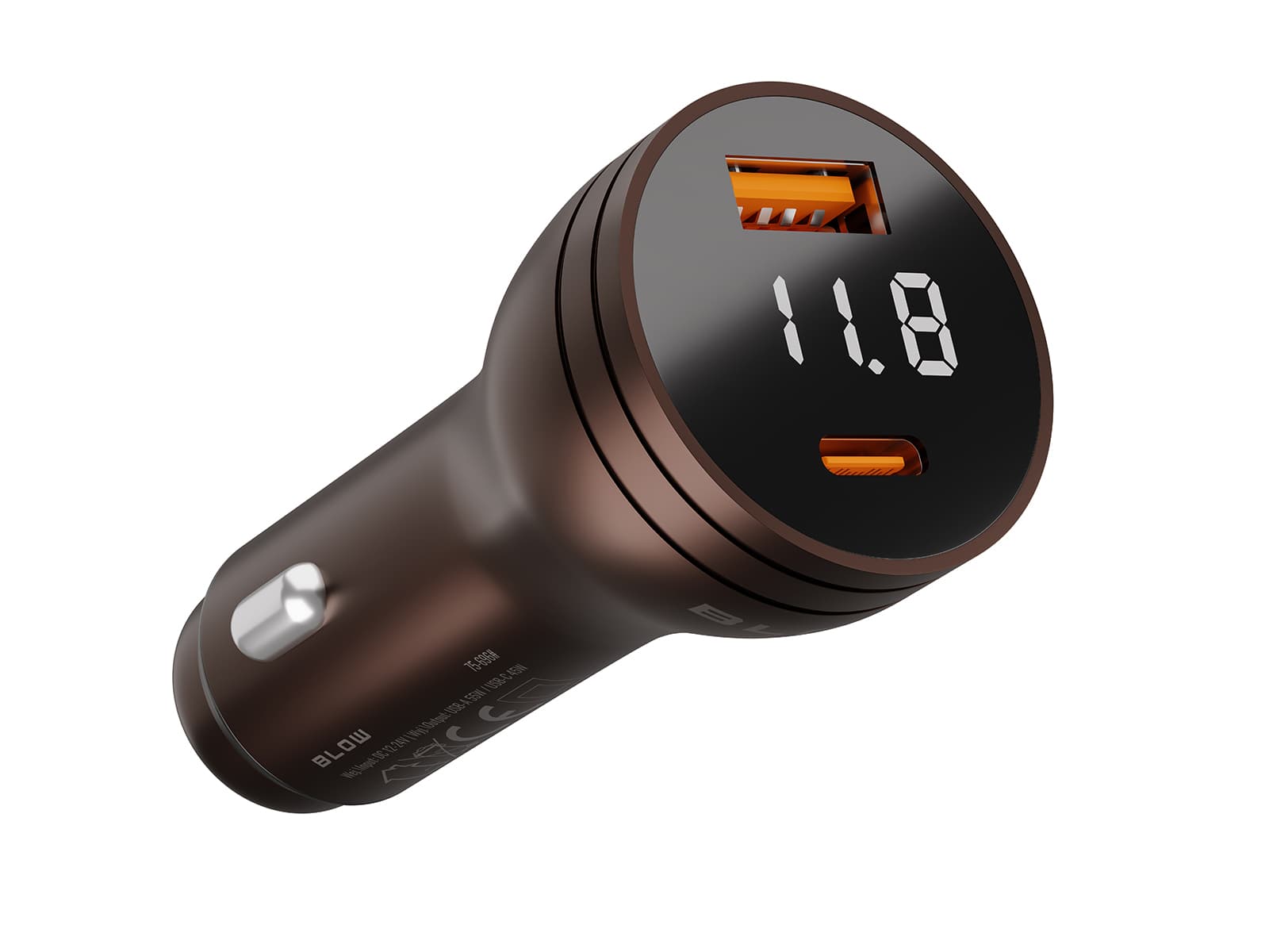 Avtomobilski polnilnik Blow 100W (2x USB-A + USB-C)