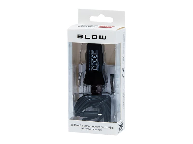 Blow Avto polnilec s kablom Micro USB, 2.1A