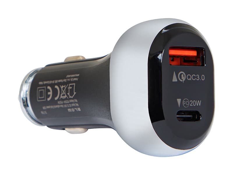 Avto polnilec Blow 38W, USB-A + USB-C (PD)
